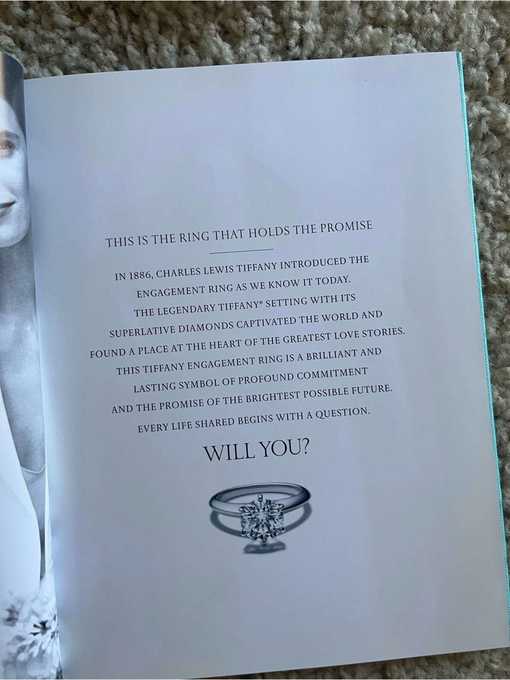 Tiffany & Co. Hardcover “This is a Tiffany Ring” Book in Tiffany Blue - Picture 4 of 8